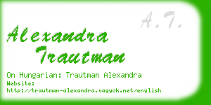 alexandra trautman business card
